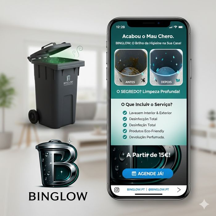 Limpeza Profunda de Caixotes do Lixo Residenciais (15€)Cansado do Mau