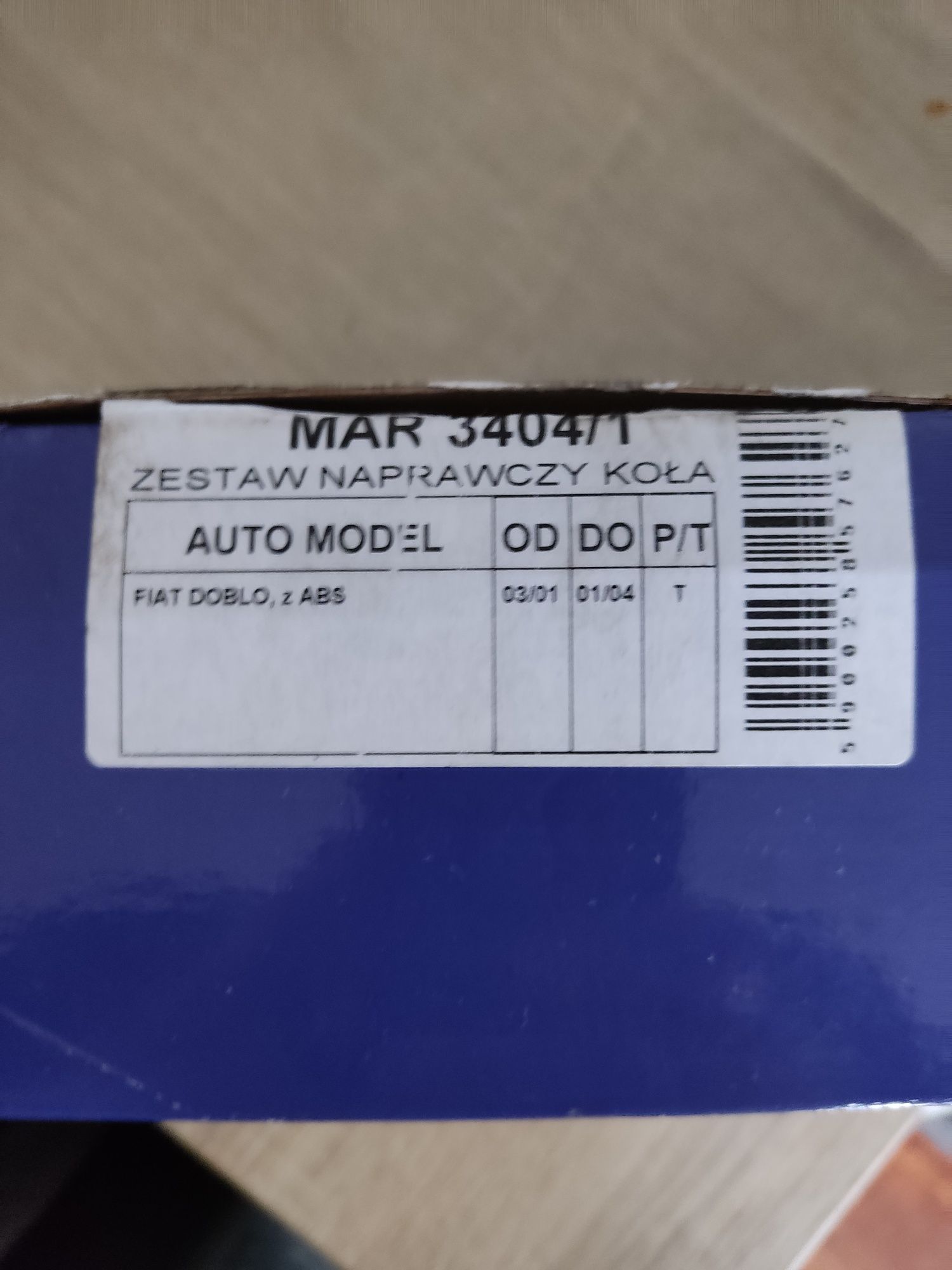 Piasta łożysko koła tył FIAT DOBLO STILO Z ABS