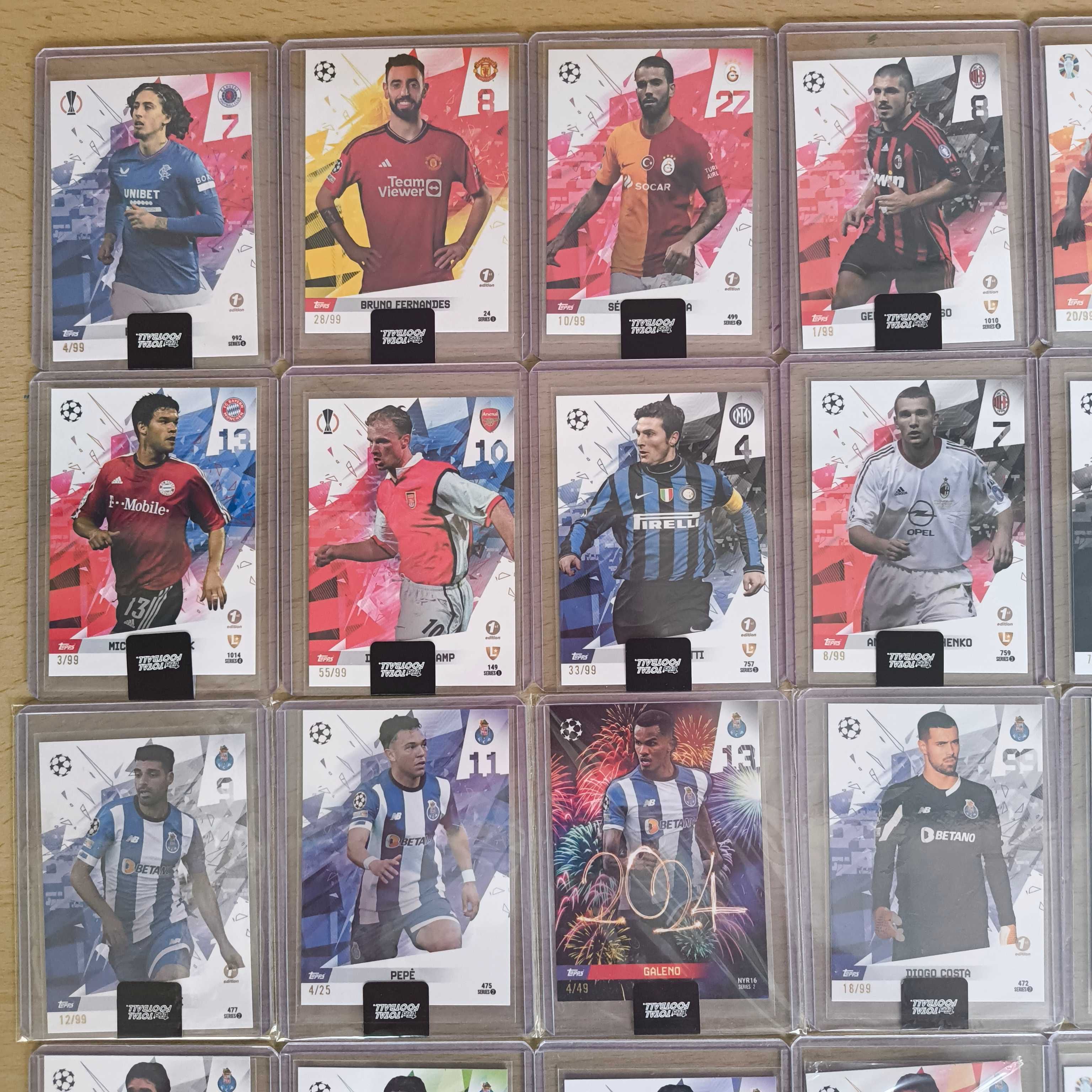 Cartas Numeradas Topps Total Football 2024