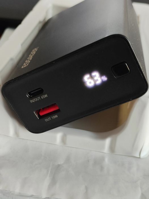 Powerbank 65W для ноутбука, телефона, роутера 20000 mAh PD QC Fast