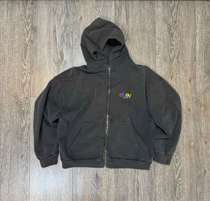 Balenciaga eBay hoodie zip