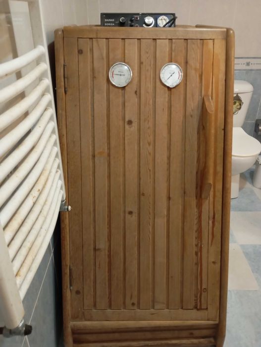Cabine de sauna em madeira