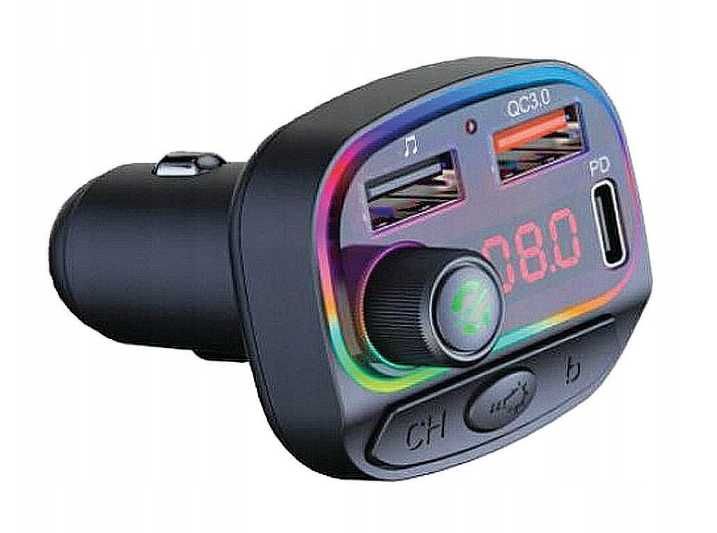 Transmiter samochodowy FM C14 Ładowarka USB ttst1554