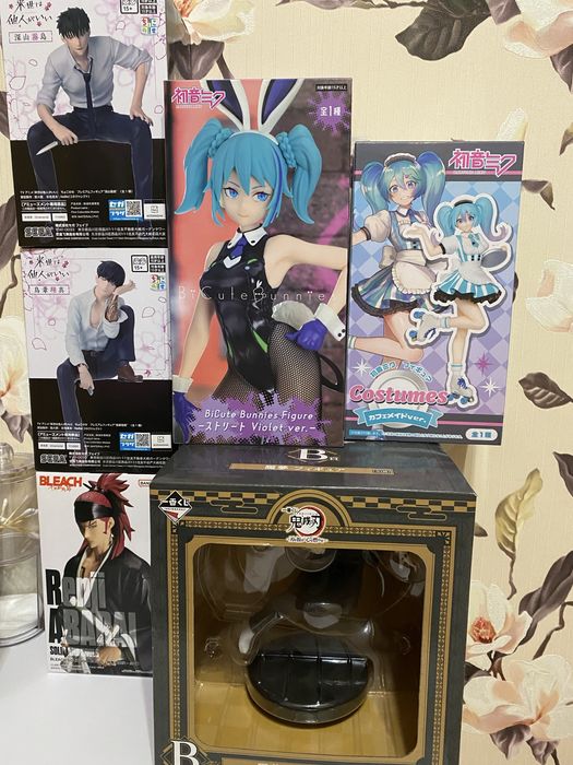 Оригинільні аніме фігурки з японії Hatsume Miku, bleach в асортименті