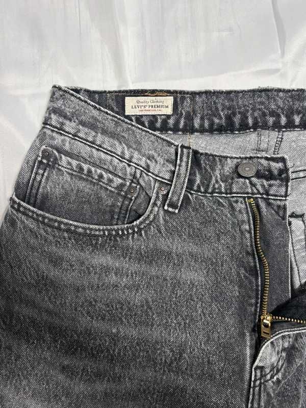 Męskie spodnie jeansowe Levi's 562 W32 L32 czarne denim vintage
