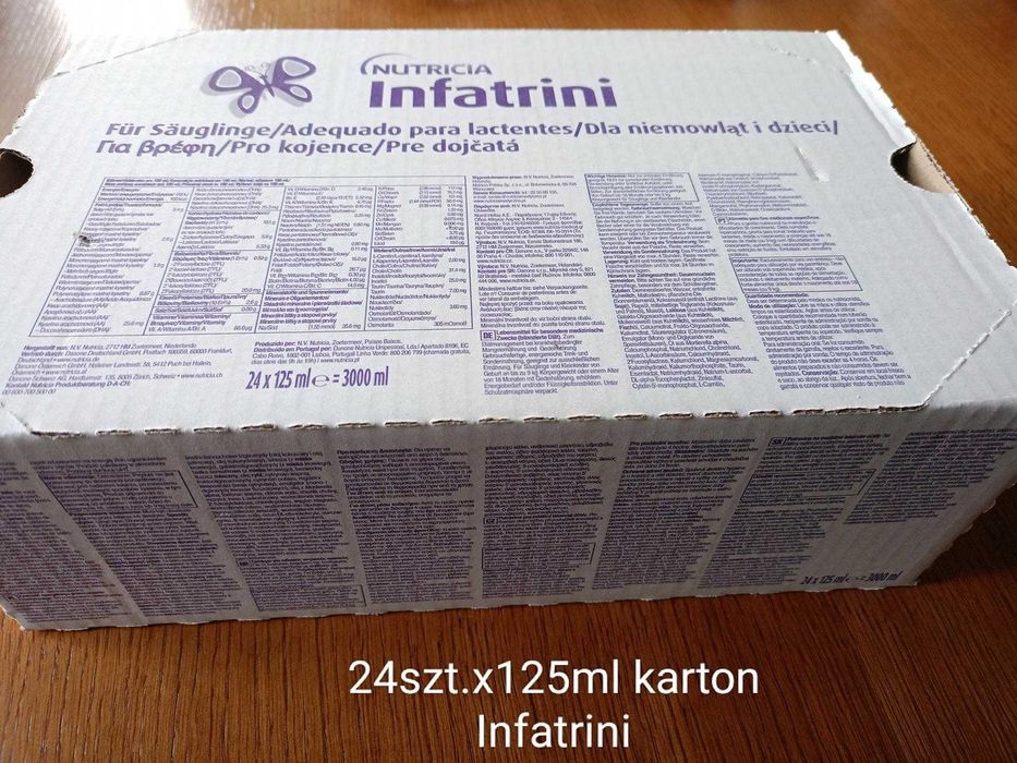 Infatrini 3 kartony po 24sztx125ml butelka