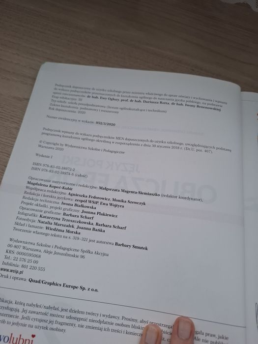 podręcznik język polski oblicza epok 2.1 wsip