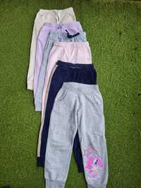 6x Spodnie dresowe dla dziewczynki 116. Dresy 116. Spodnie 116
