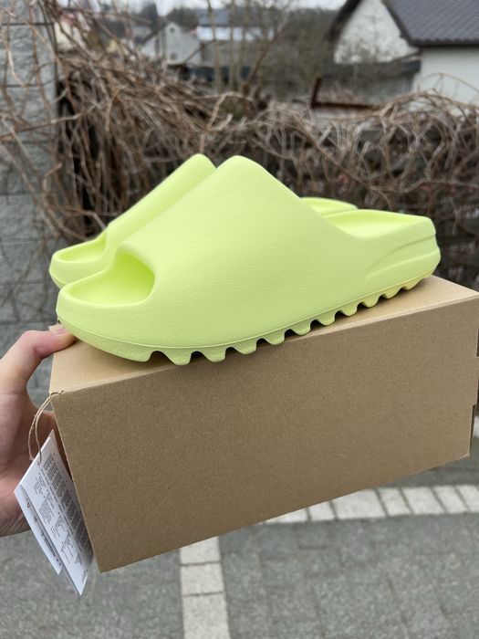 Adidas Yeezy Slide Green Glow klapki limonkowe zielone 44.5