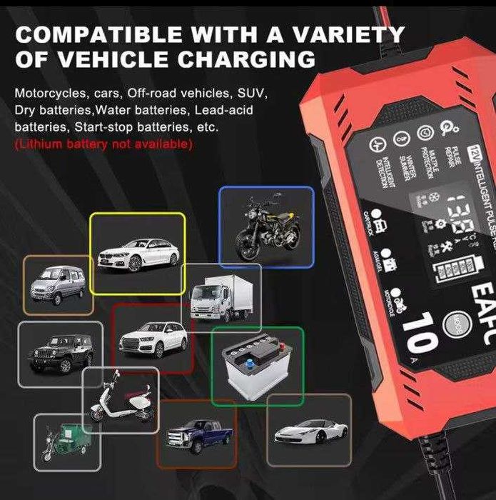 Зарядний пристрій 12V 10A