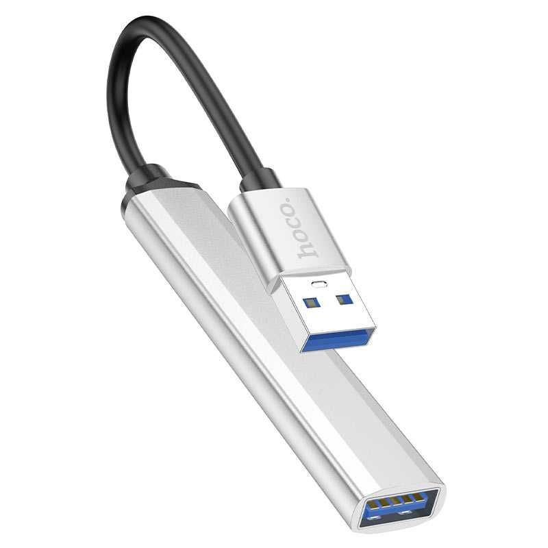 Type-C to USB 2.0/3.0 HUB Hoco HB26 silver для MacBook