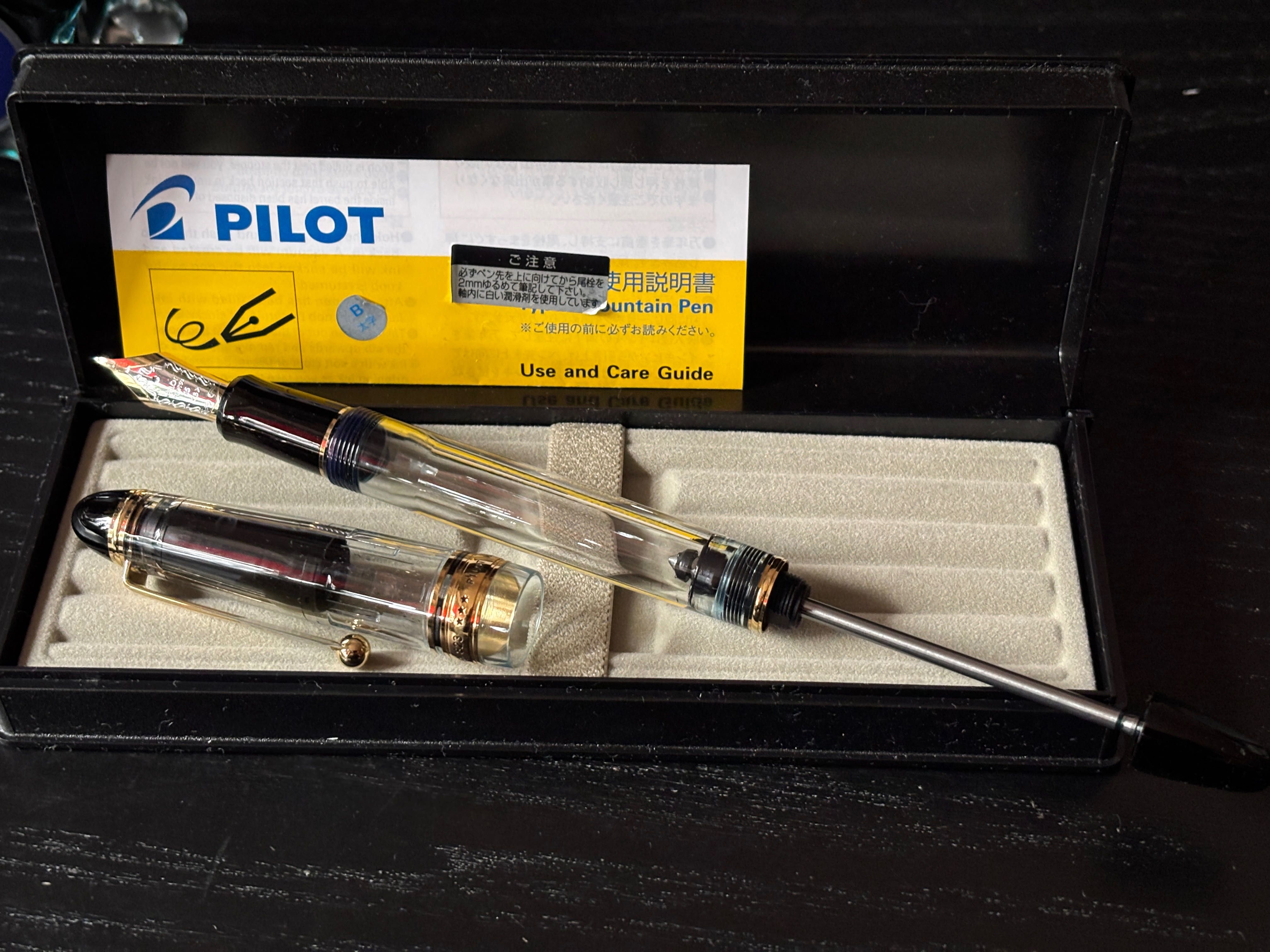 Pióro wieczne Pilot 823 “B” (niestandard. stalówka Pilota 18k) +2xatr.
