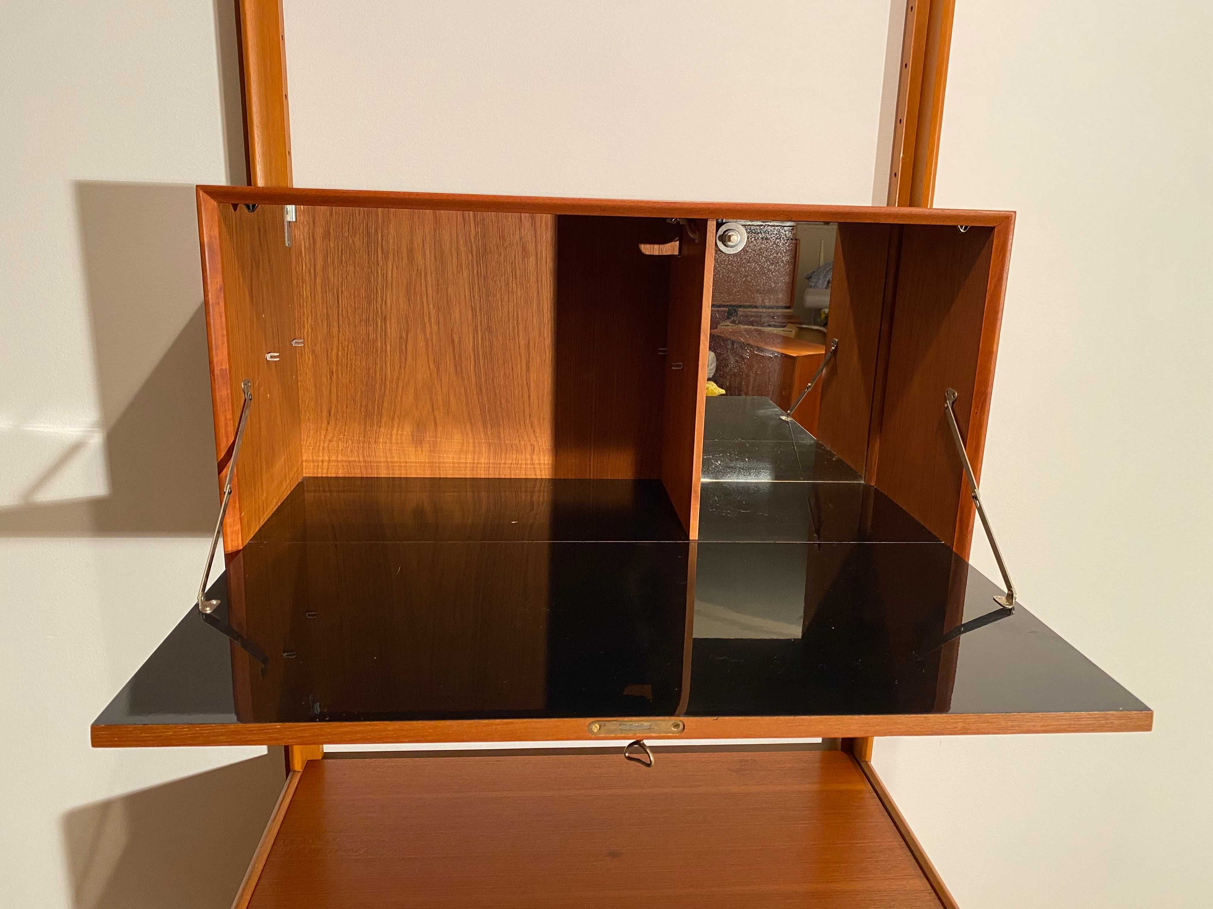 Regał Gustav Bachus lata 70 teak vintage rzadki model