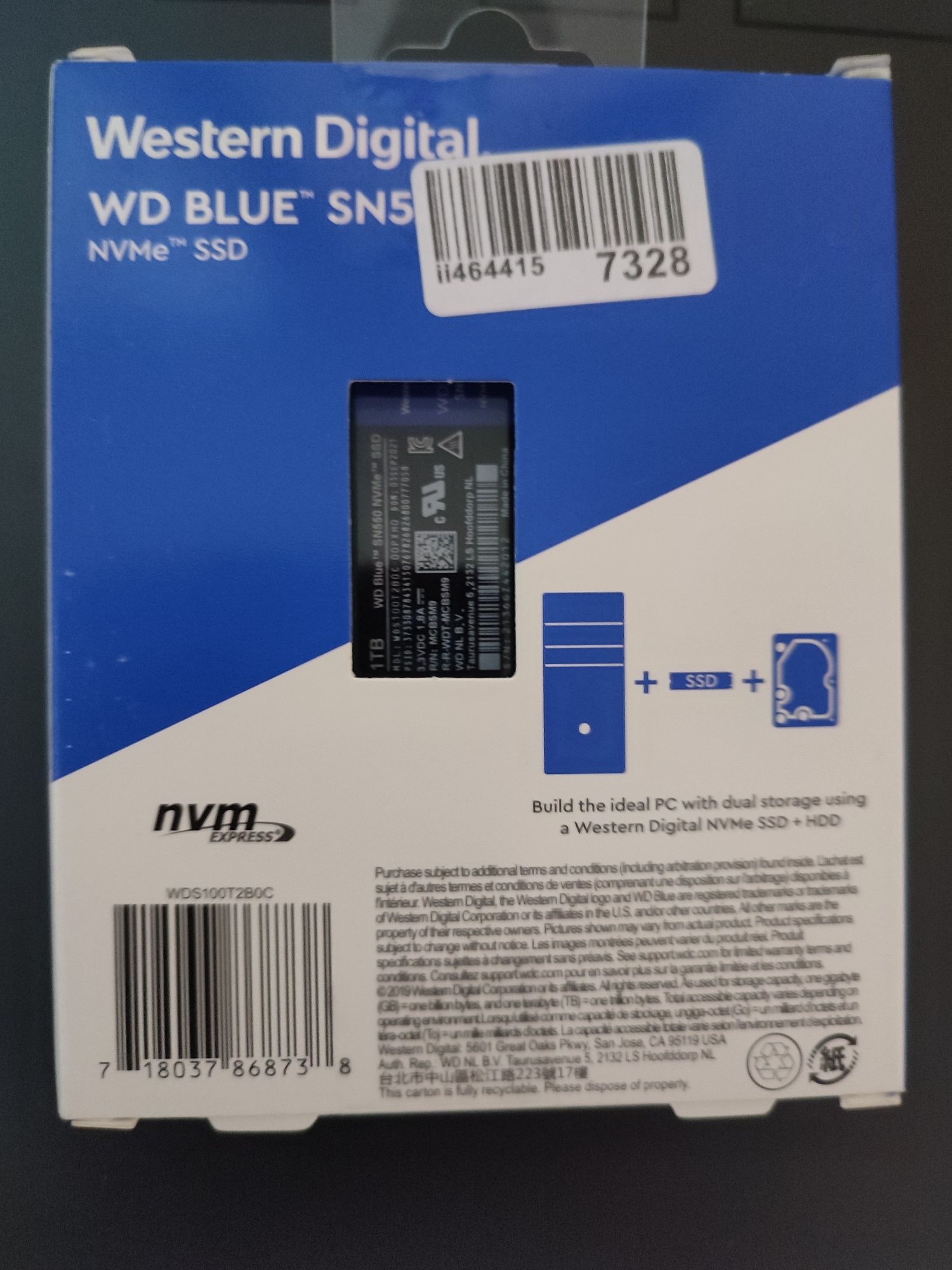 SSD WD  1TB M.2 NVMe _ 10000