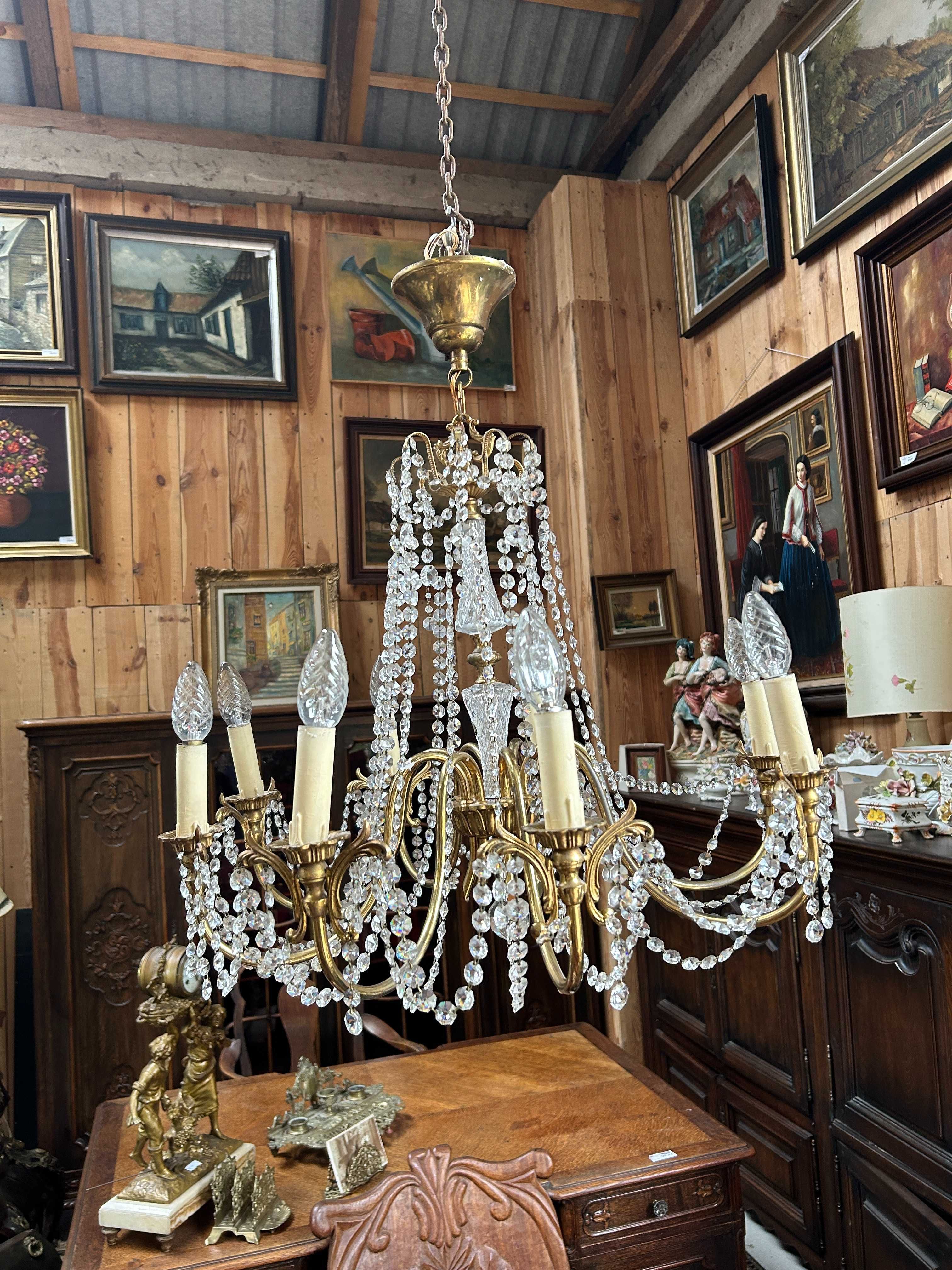 Stylowy żyrandol w stylu francuskim kryształowy #8041 Stylowy Węgrów