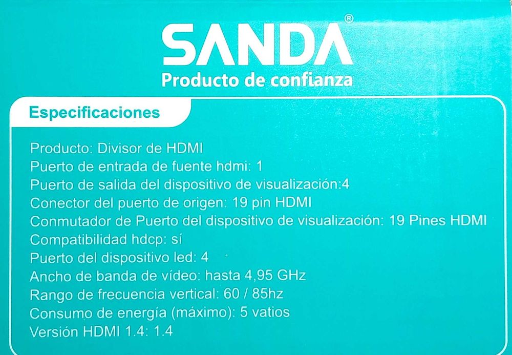 Adaptador divisor HDMI 1 x 4