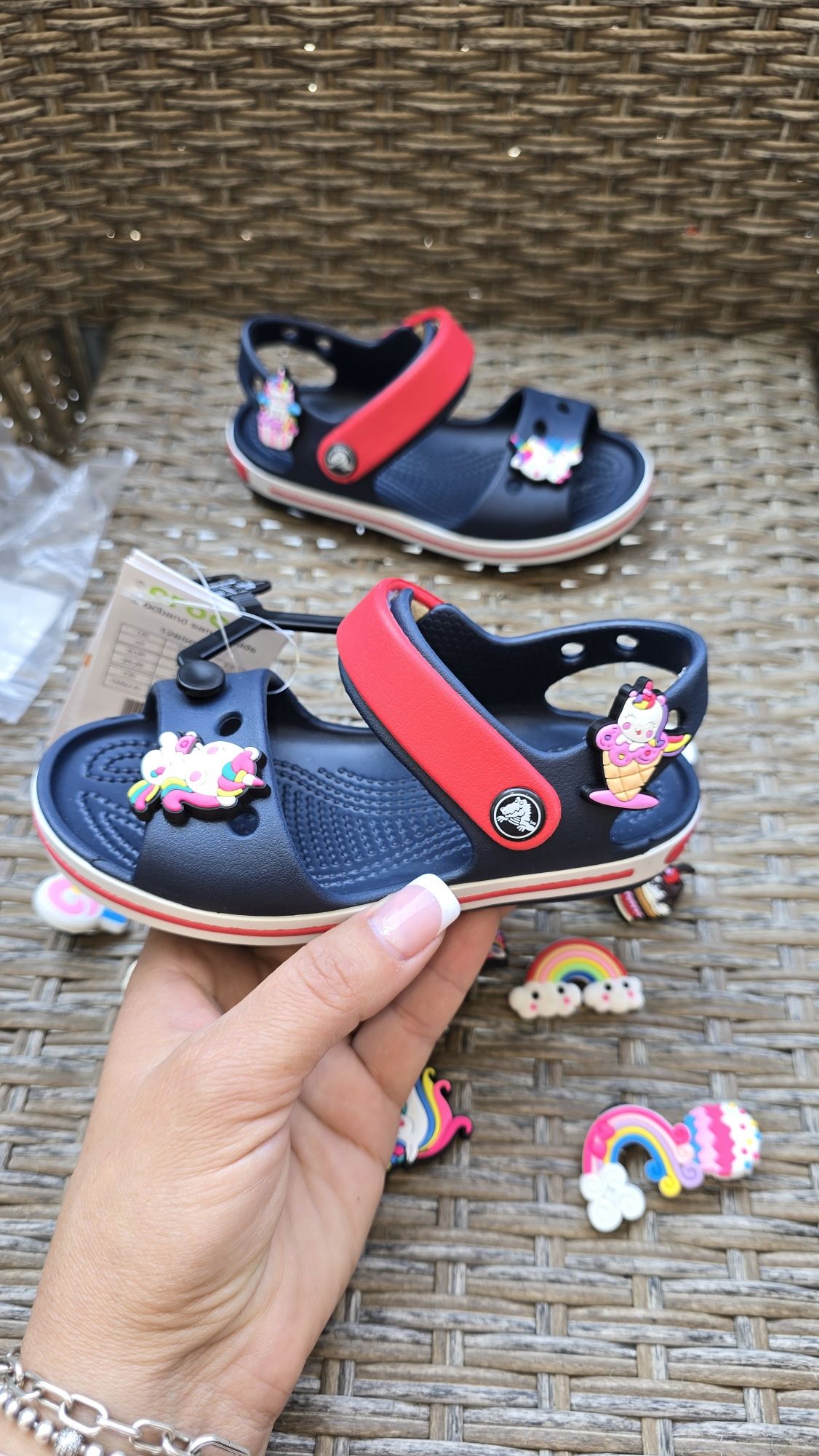 Дитячі сандалі для дівчат crocs bayaband c9 c10