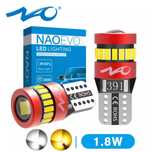 Мощные T10 W5W светодиодные LED лампы в габариты с линзой.габариты Nao