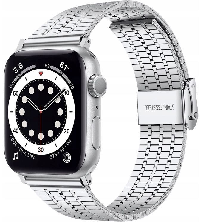 Bransoleta do AppleWatch 42/49mm Srebrna