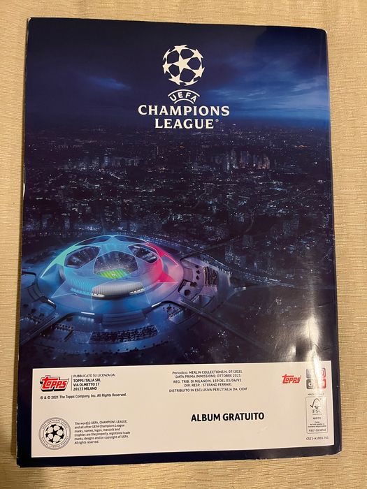 Caderneta Champions Topps