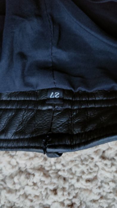 Мотоштаны кожа для подростка размер 27