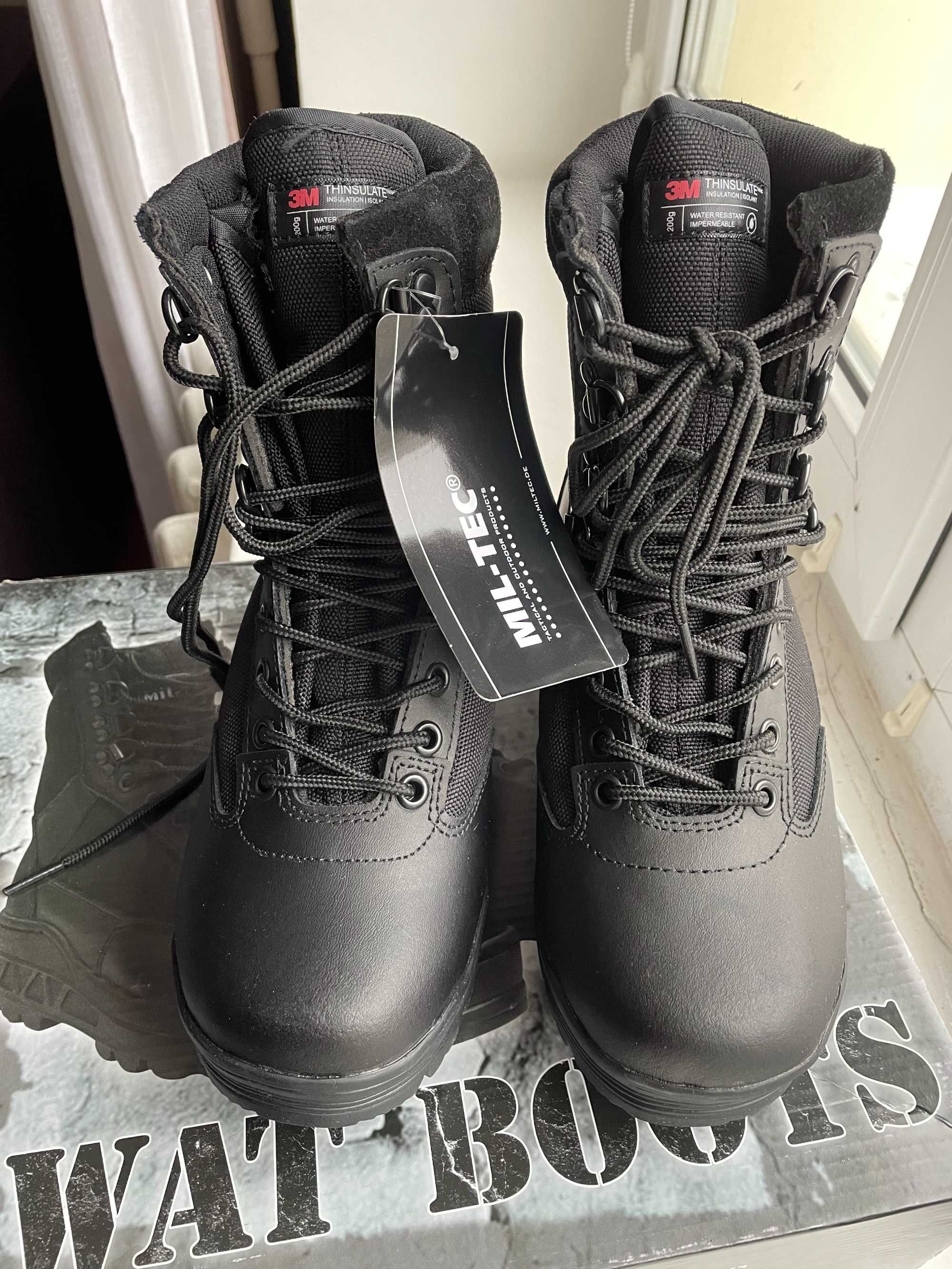 Жіночі тактичні черевики MIL-TEC SWAT BOOTS Black 38 Чорні