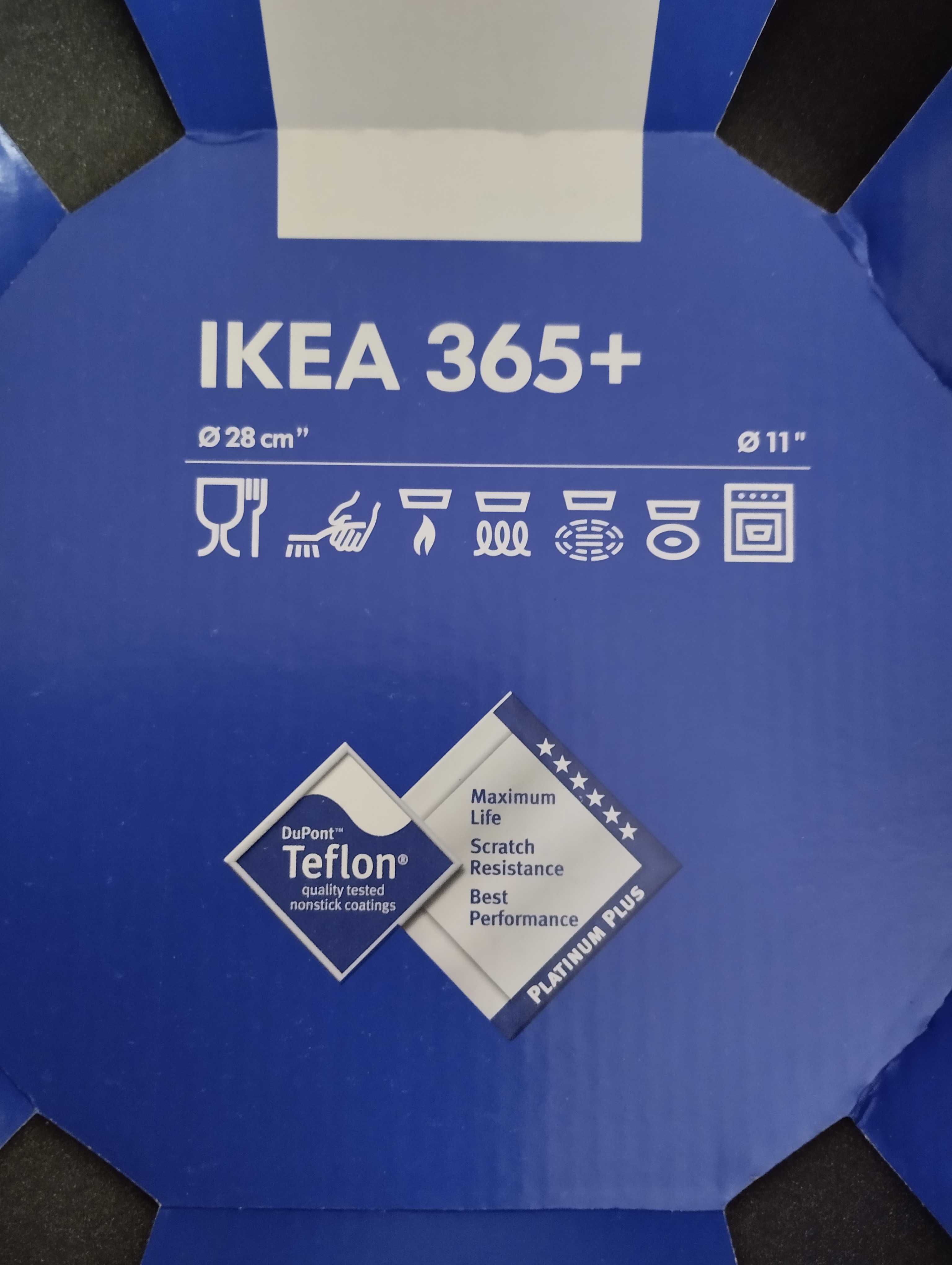 Сковорода пательня IKEA 365+ с крышкой 28см нержавеющая сталь