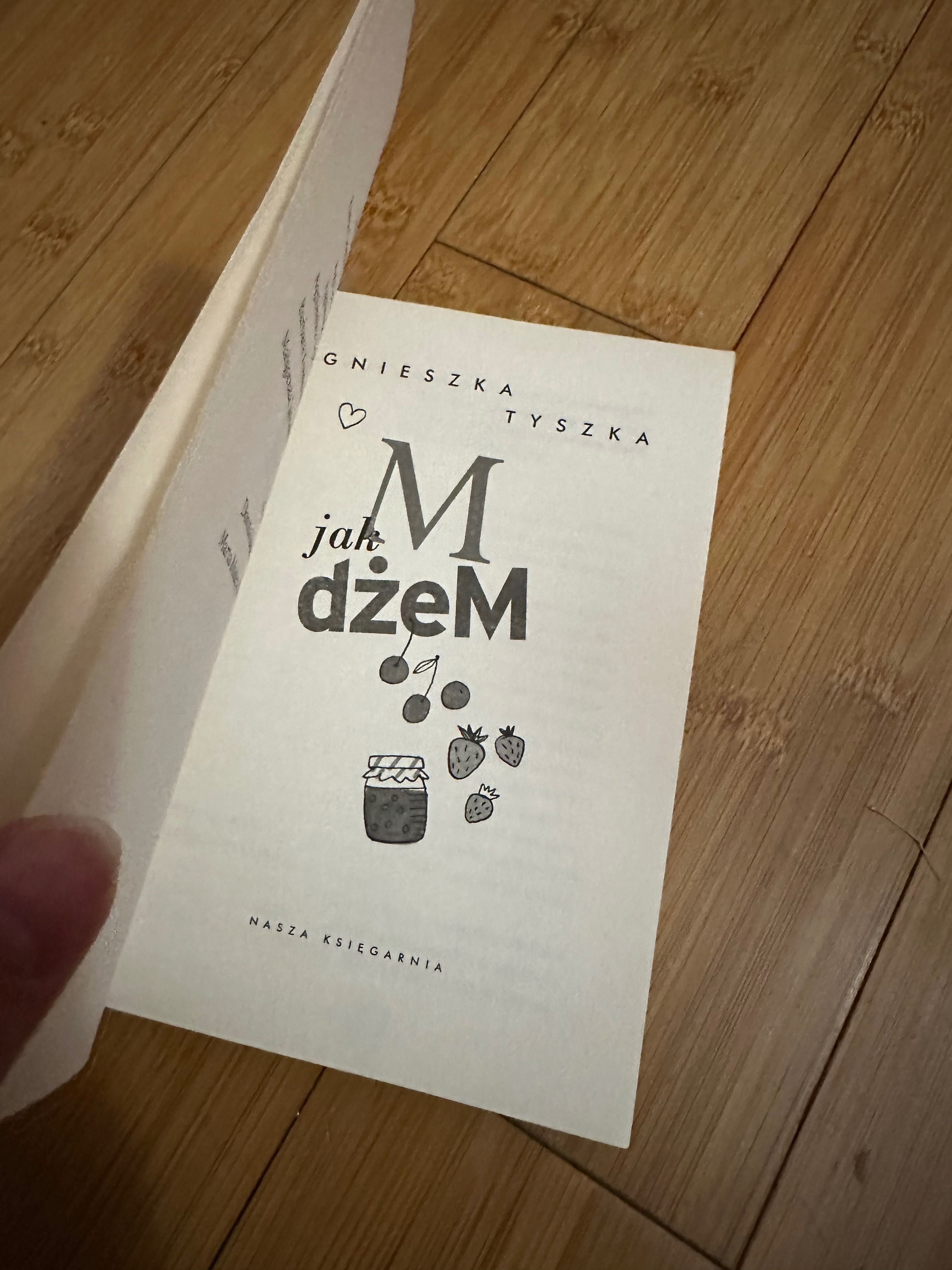 M jak dżem Agnieszka Tyszka seria w kratkę książka