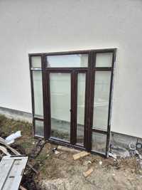 Продається металопластикове вікно з дверима Steko