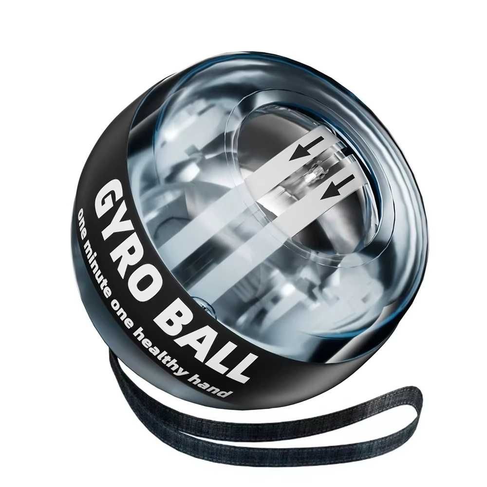 Тренажер гіроскопічний еспандер  чорний  павербол gyro ball гіробол