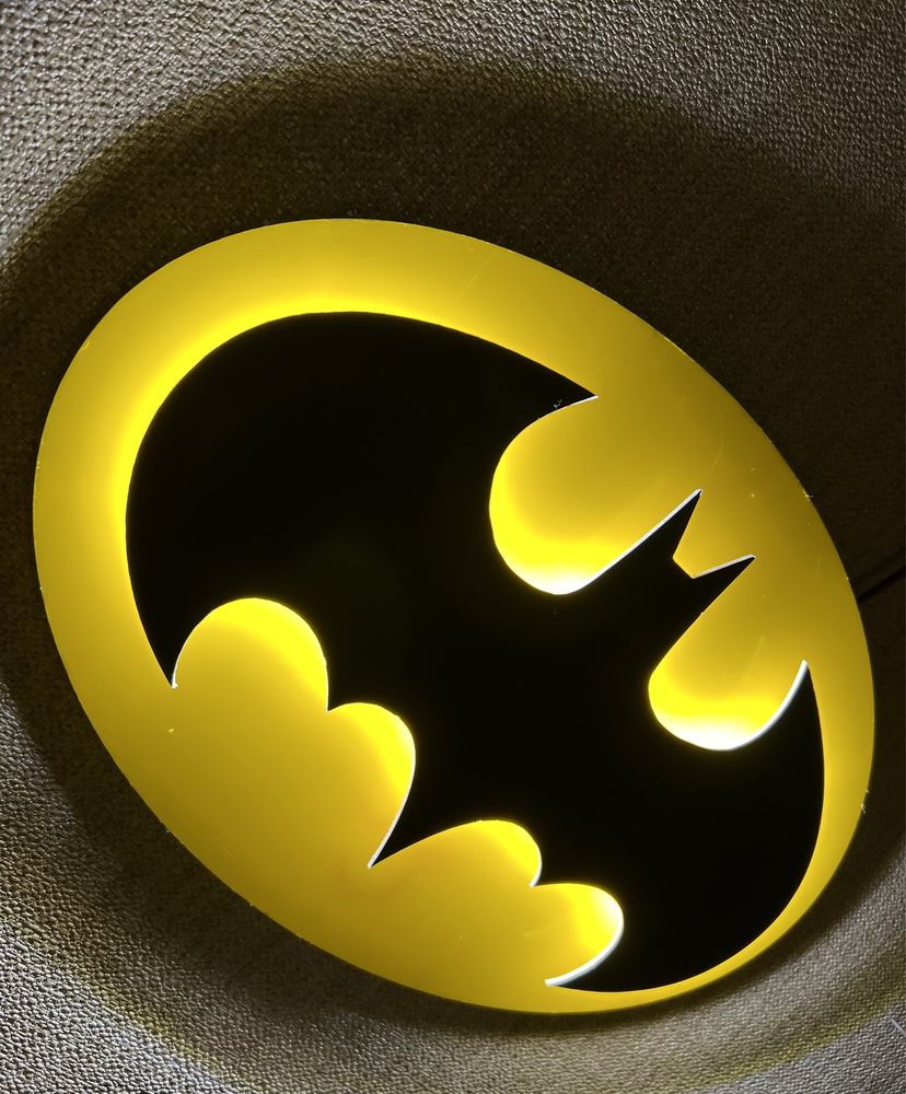 Led табличка Бэтмен светильник Batman Бетмен неон вывеска с подсветкой