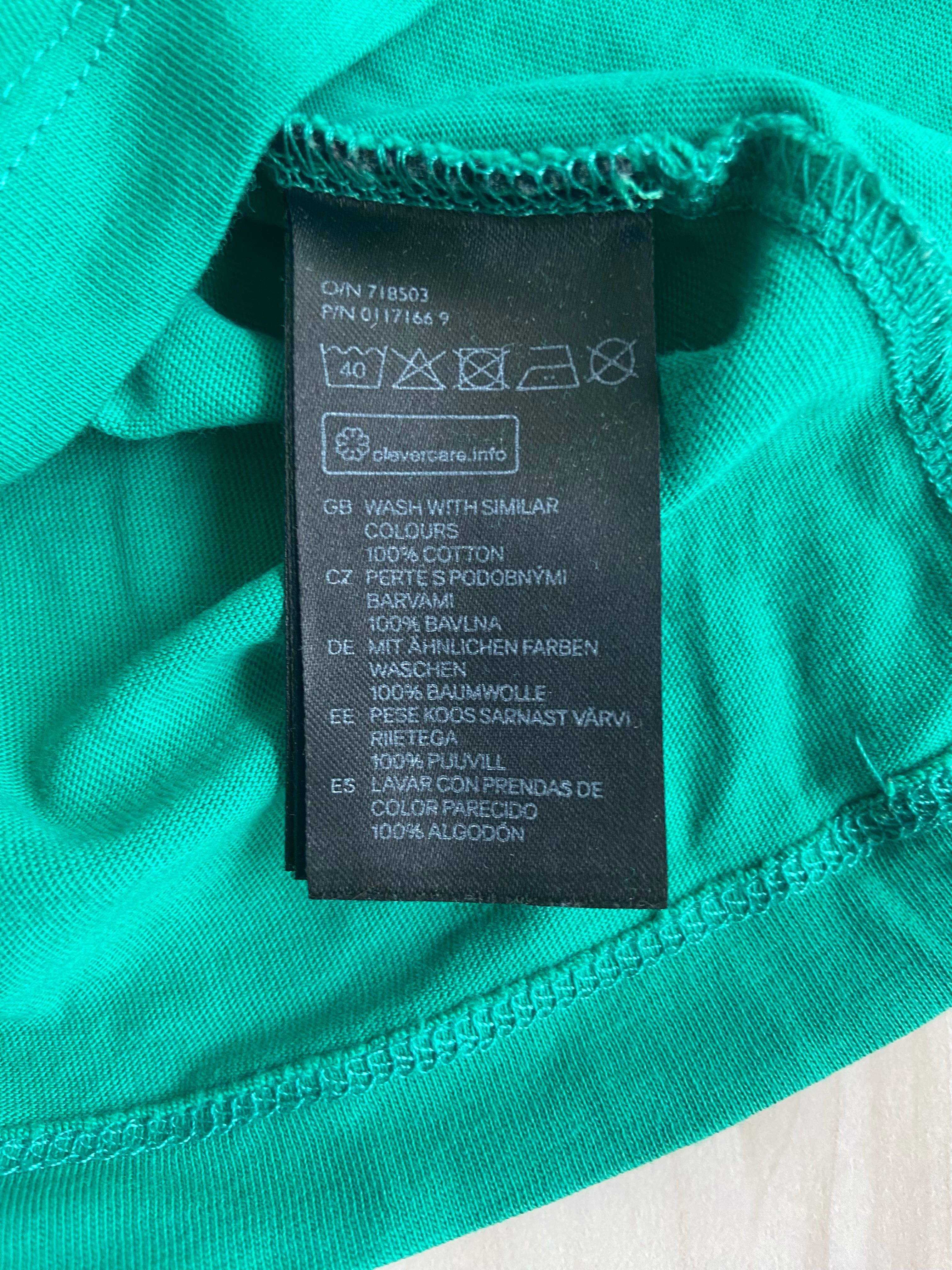Zielony t-shirt H&M M