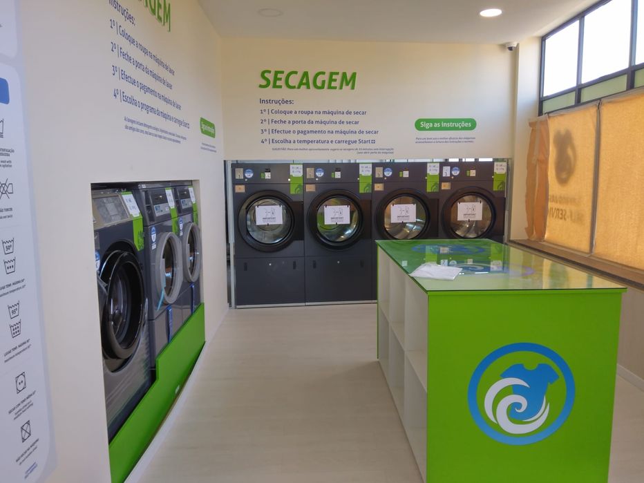 Self service lavandaria Líder de mercado em todo o território nacional