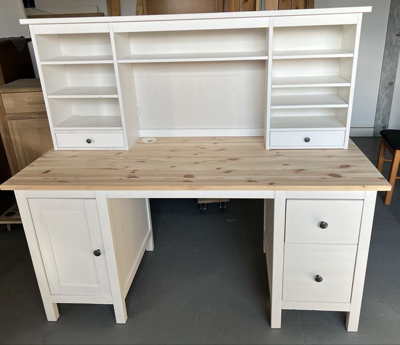 Biurko Ikea hemnes z nadstawką