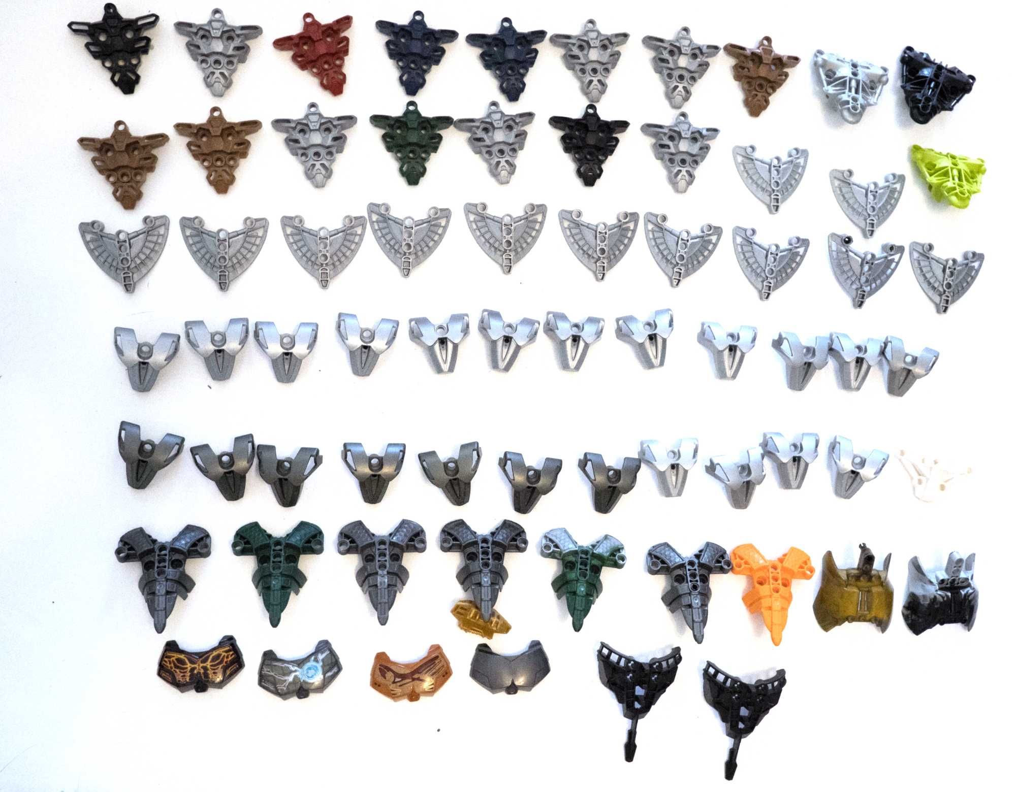bionicle lego zbroje bronie głowy maski przeguby dłonie 3 kg -16 17 18