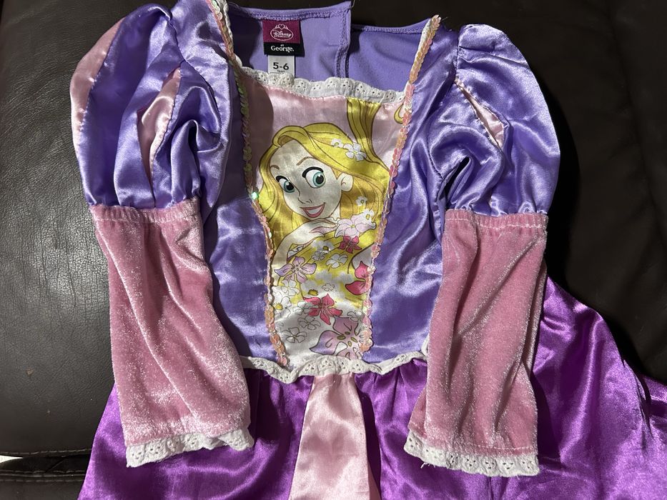 Strój Roszpunki, 5-6 lat, 110-116 cm