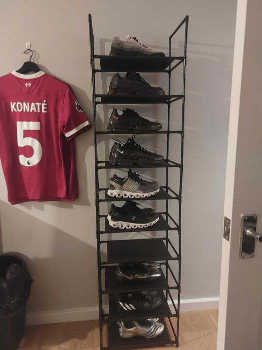 Przechowywanie dom 10 poziomów na pudełka wysokie szary