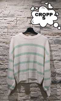 Sweter damski w pasy CROPP S