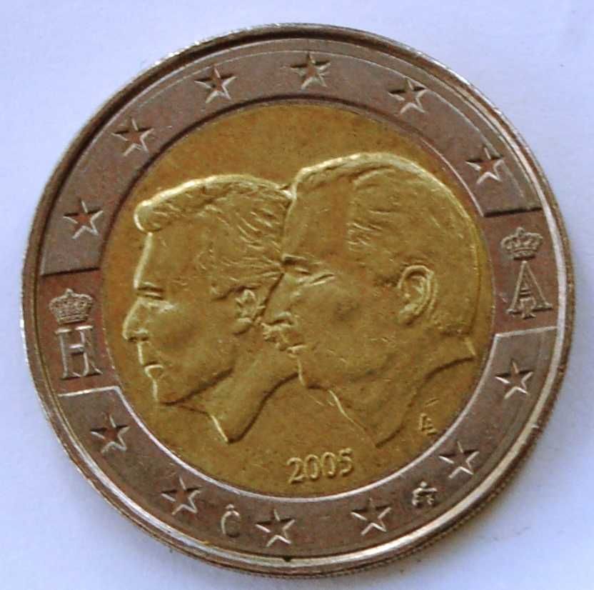 Moedas 2 euros comemorativas Holanda e Bélgica