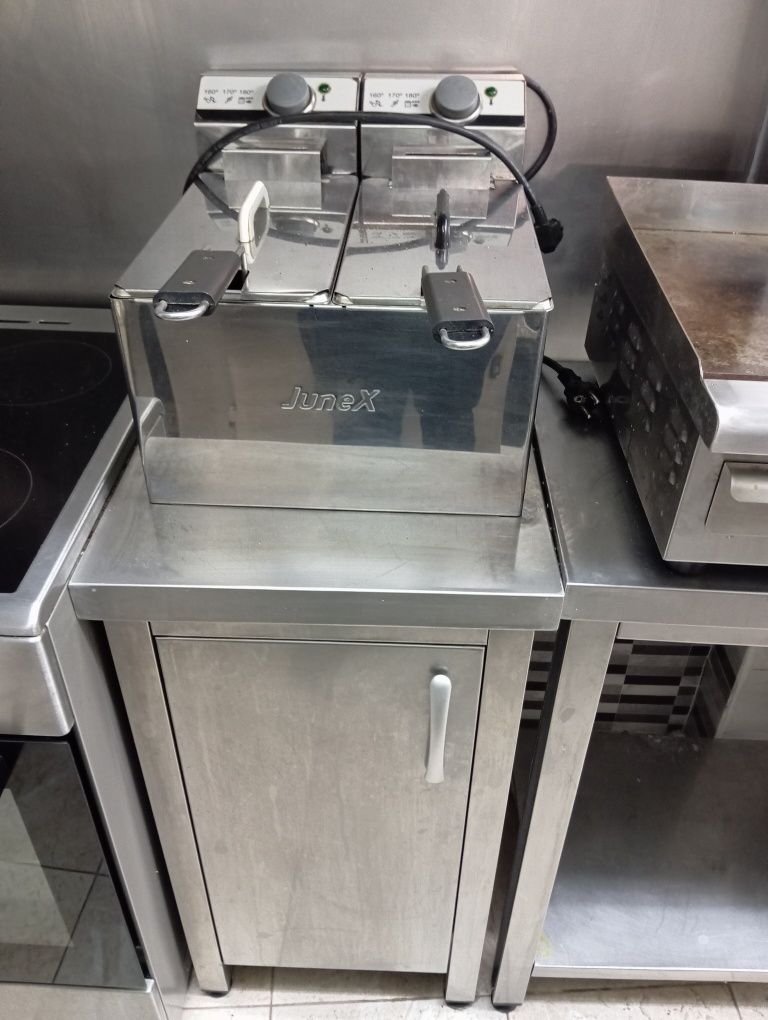 Fritadeira dupla industrial para restauração