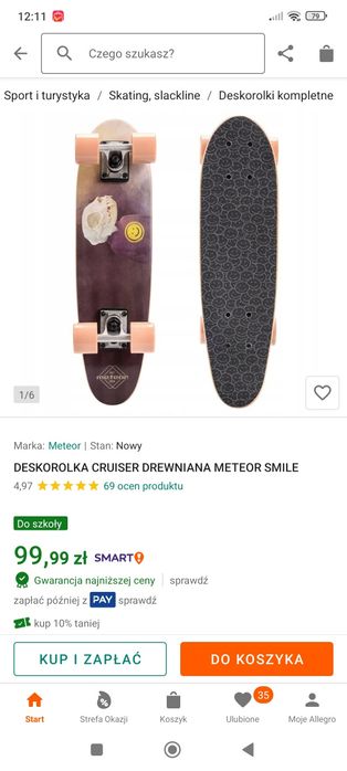 Deskorolka meteor nowa