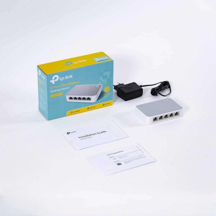 Novidade:Switch Rede TP-Link 5 Portas 10/100Mbps TL-SF1005D