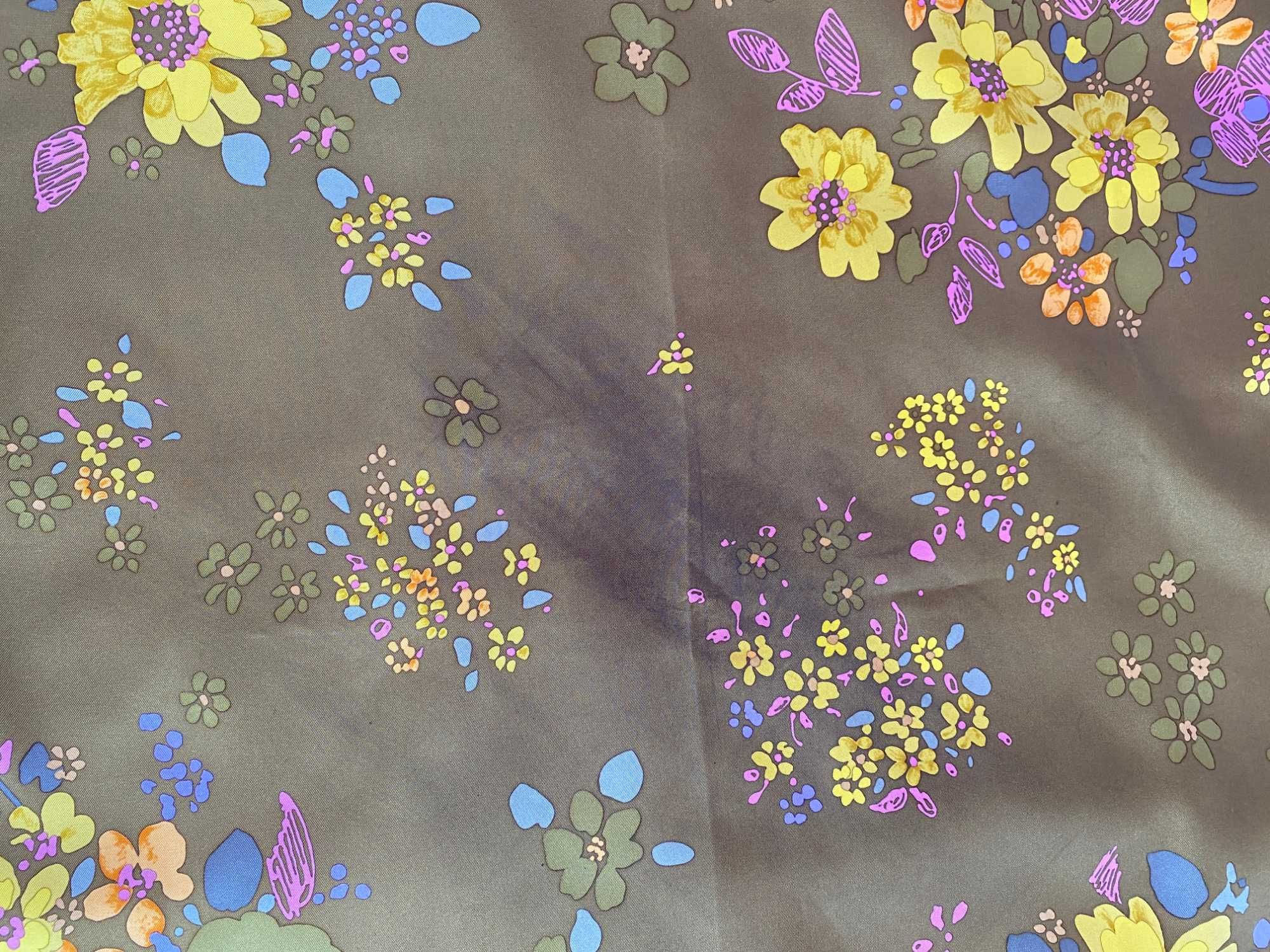 Christian dior vintage Франция шелковый платок шов роуль оригинал