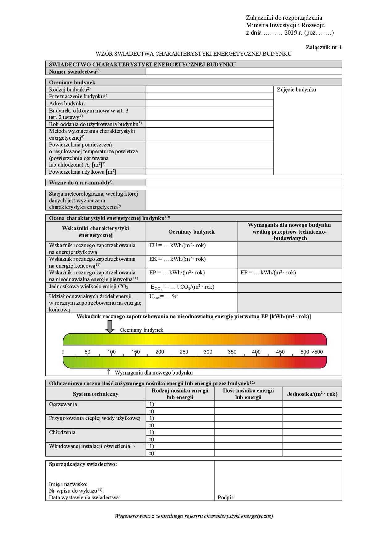 Projekty instalacji sanitarnych / Świadectwa energetyczne