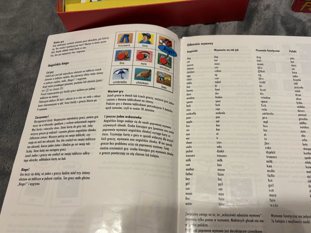 Gra edukacyjna Angielskie Bingo 5-8 lat