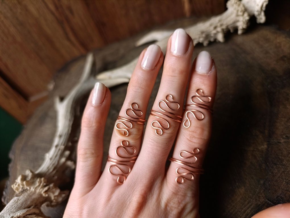 Miedziany pierścionek handmade miedź