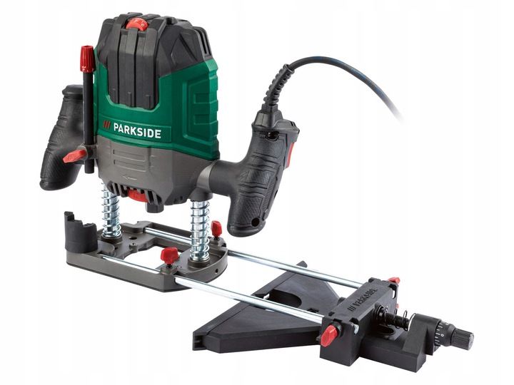 Frezarka Górnowrzecionowa Parkside 1200 W + Frezy Duży Zestaw