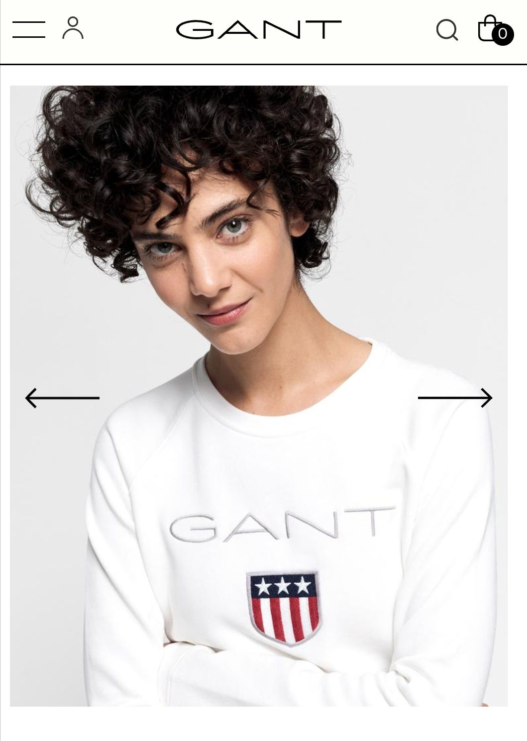 Bluza Gant damska r.S biała
