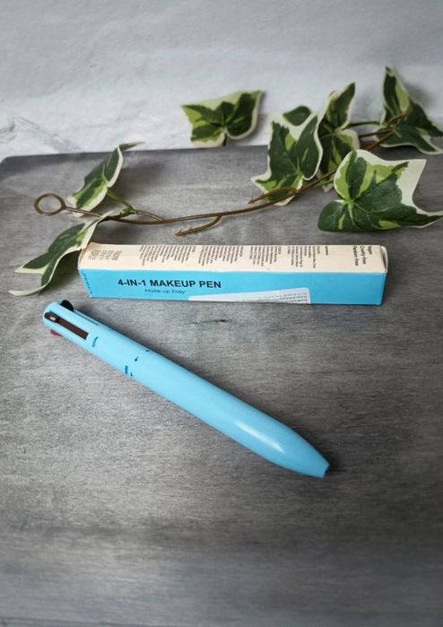 Nowy 4-in-1 Makeup Pen wielofunkcyjny długopis do makijażu, niebieski