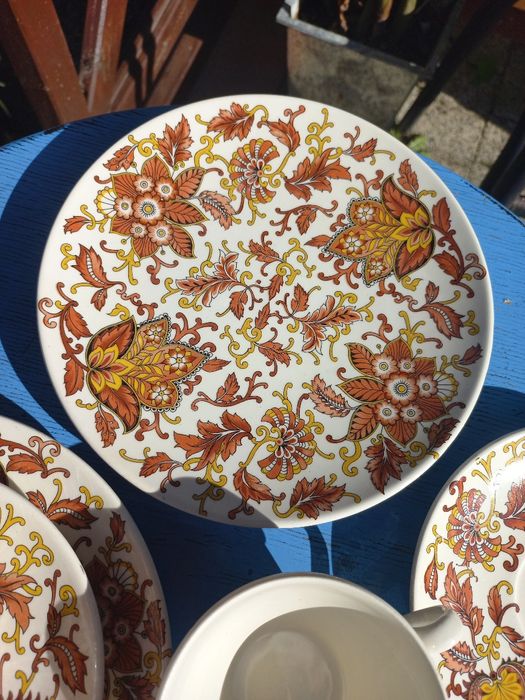 Ceramiczne filiżanki trio dla 2 osób